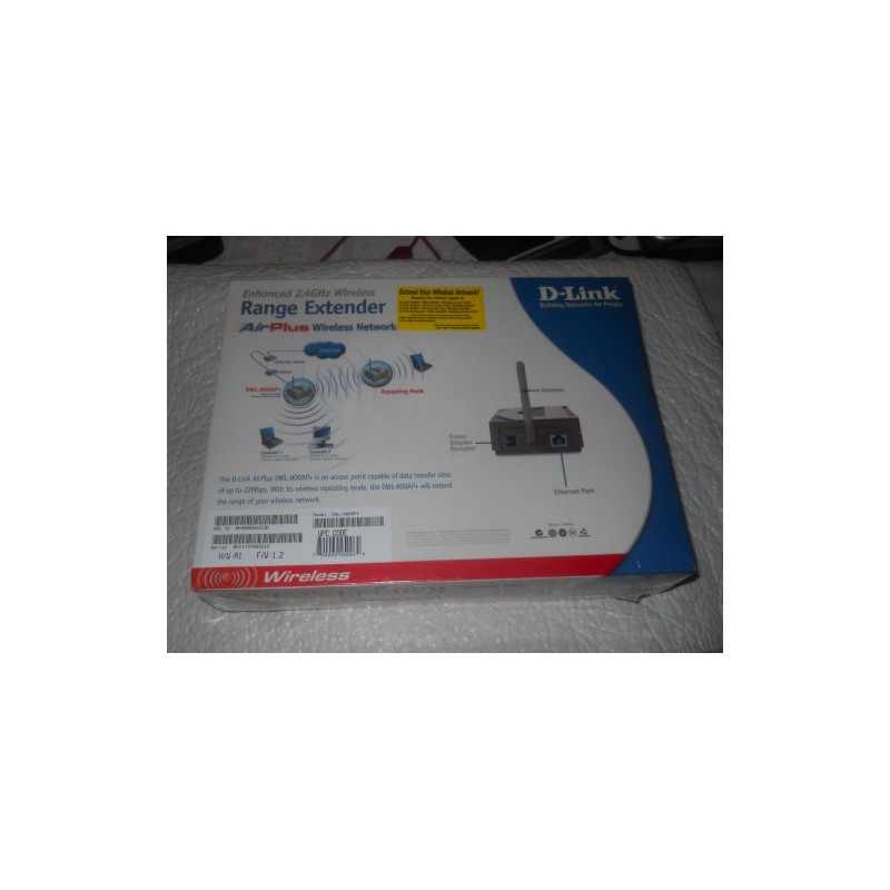 D-Link DWL-800AP+ Wireless Range Extender, 802.11b, 22Mbps