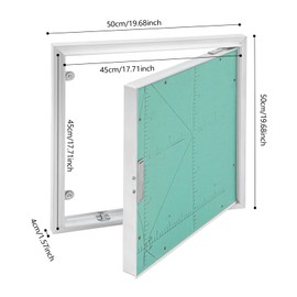 Fluoxtine Access Panel, 20 x 20 Inch Service Shaft Door, 135° Opening Angle Aluminum Alloy Access Door - Drywall, Wall, Electrical, Electrical Plumbing Inspection Service