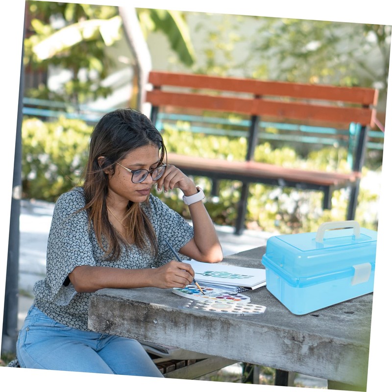 Operitacx Box Art Box Storage Container with Lid Basket Storage