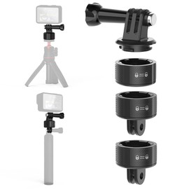 SUREWO Quick Release Base Mount Kit for GoPro,Magnetic Suction & Swivel Lock Adapter Compatible with GoPro Hero 13 12 11 10 9 8 7 6 5 Black,DJI Osmo Action 3/4/5,Crosstour/Campark/AkASO and More