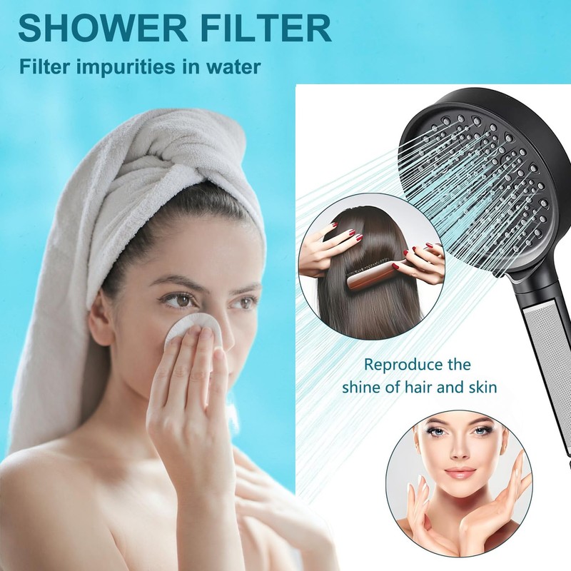 AOERUOW 2-Pack 2.0 Carbon Replacement Shower Filter Cartridge Compatible with