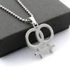 Lesbian Necklace for Women Girls Gay Pride Accessories Lesbian Gifts