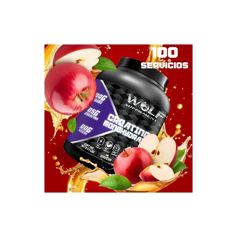 Duo Creatina Wolf 1kg + Creatina Wolf 1kg Varios Sabores