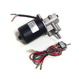 Makermotor 3/8" D Shaft 12V DC Reversible Electric Gear Motor 50 RPM + Reversible DPDT Switch