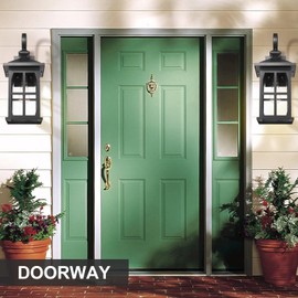 Darkaway Large Outdoor Light Fixtures Wall Mount, 21inch Outdoor Wall Lights Exterior Lighting Fixtures Waterproof Black Outside Wall Sconce with Seeded Glass for House Porch Hallway Garage Front Door