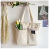 deoway Tote Bag, Canvas Tote Bag, A4, Large Capacity, Shoulder