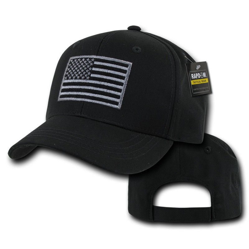 RAPDOM Tactical T76-USA-BLK Embroidered Operator Cap, Black