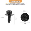 Tuxihapp 10PCS Car Hex Head Screw Bolt, Bumper Cover Splash