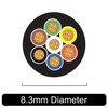 AUTOWIRING Automotive 7 Core Trailer Cable - 11/14/16.5 AMP 12/24v