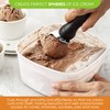 Spring Chef Ice Cream Scoop with Soft Grip Handle, Professional