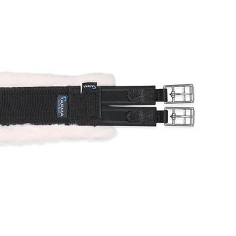 FLEECE LINED GIRTH HORSE TACK SADDLE STRAP [BLACK] [58"]