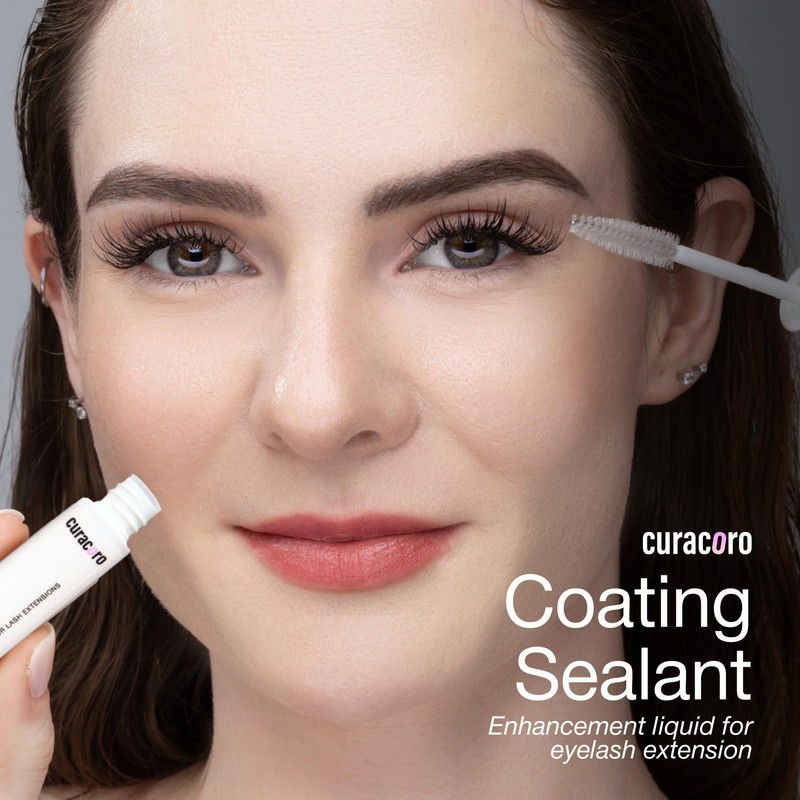 Curacoro 10ML Eyelash Coating Sealant - Professional Protective Topcoat for
