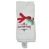 St. Nicholas quadratisches Set mit 2 weihnachtlichen Monogrammed Küchen-Handtücher (Love