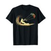 Aquilone Kitesurf Kiteboarding Kitesurf Surf Vintage Retro Maglietta
