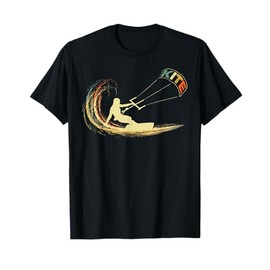 Aquilone Kitesurf Kiteboarding Kitesurf Surf Vintage Retro Maglietta