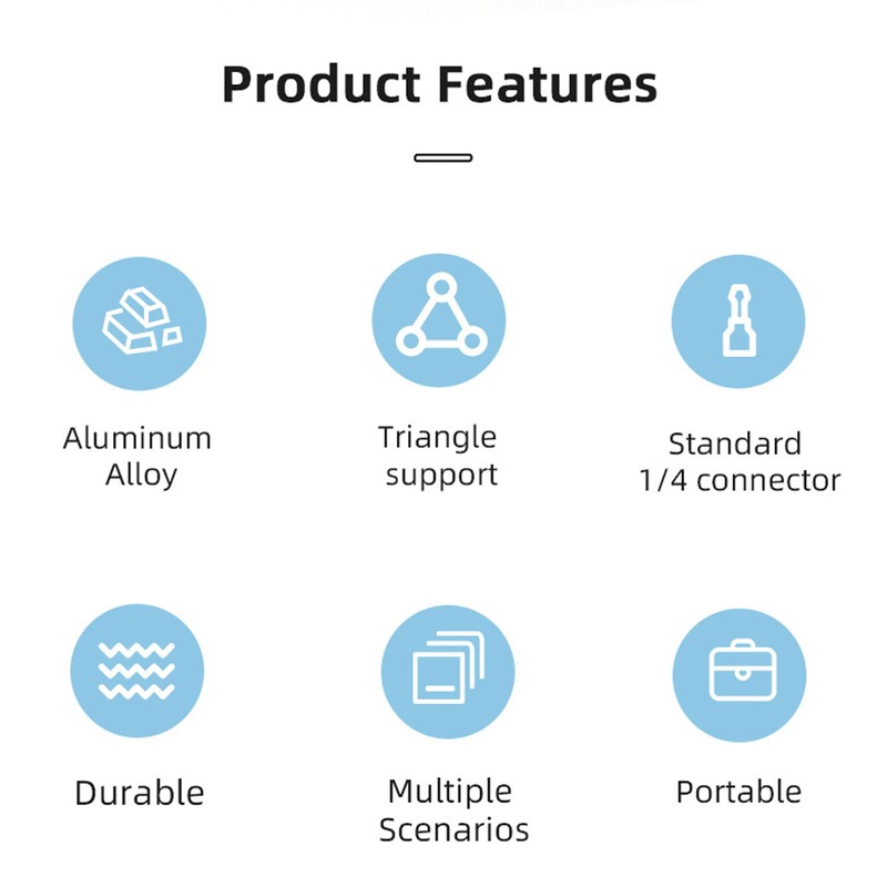 Mini Vlog Tripod Pocket PTZ Sports Action Camera Stabilizer Stand