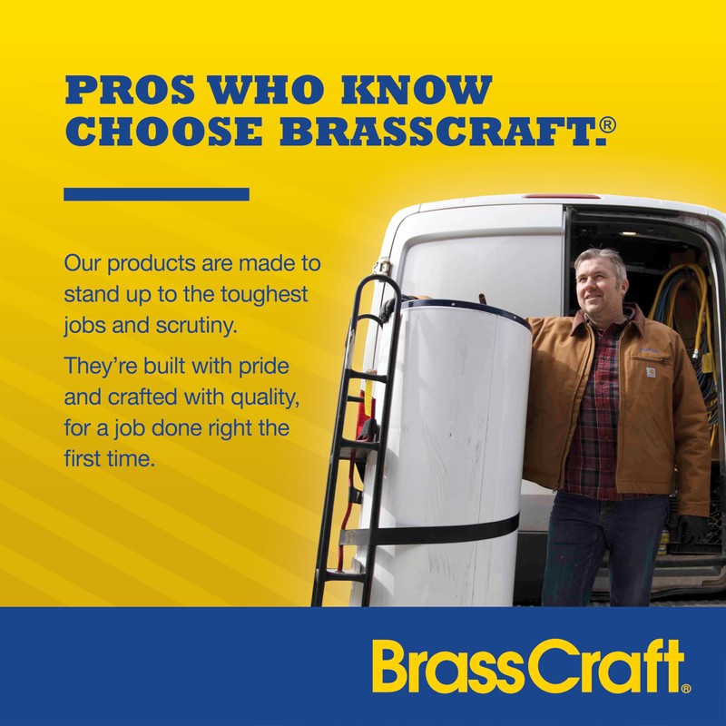 Brasscraft 1-30AC 3/8 O.D. by 30 -Inch Lavatory Supply, Chrome