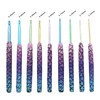 EMSea 9PCS Mermaid Crochet Hooks Set Extra Long Crochet Needles