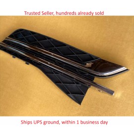 New Replacements 3pc 2014-2017 ODYSSEY Front Bumper Lower Grille PASSENGER Bezel w/ Chrome Trim