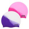 Aegend Kids Swim Cap (Age 8-12), 2 Pack, Purple &
