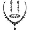 EVER FAITH Mujer Set de Joyería Cristal Austriaco Bola de