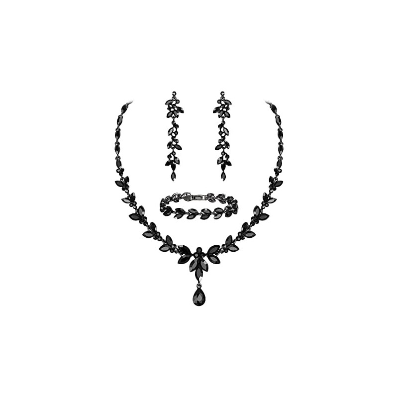 EVER FAITH Mujer Set de Joyería Cristal Austriaco Bola de