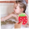 Healvian 4pcs Boy Girl Fruit Shaped Bath Balls Pu Sponge