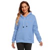 Gesean Women's Sherpa Lined Cotton Pullover Sweatshirts Fleece Hoodies Kangaroo