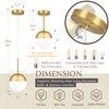 Mccokaige 6 Inch Gold Mid Century Modern Pendant Light Pendants