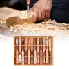 Cunyuer 12 PCS Wood Carving Tools, 60CRV Blade Wood Chisel