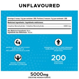 Revolution Nutrition Revolution Nutrition Creatine Monohydrate 1kg, Pure unflavoured, Increases Muscle Performance, Boosts Energy and Supports Recovery, 200 Servings