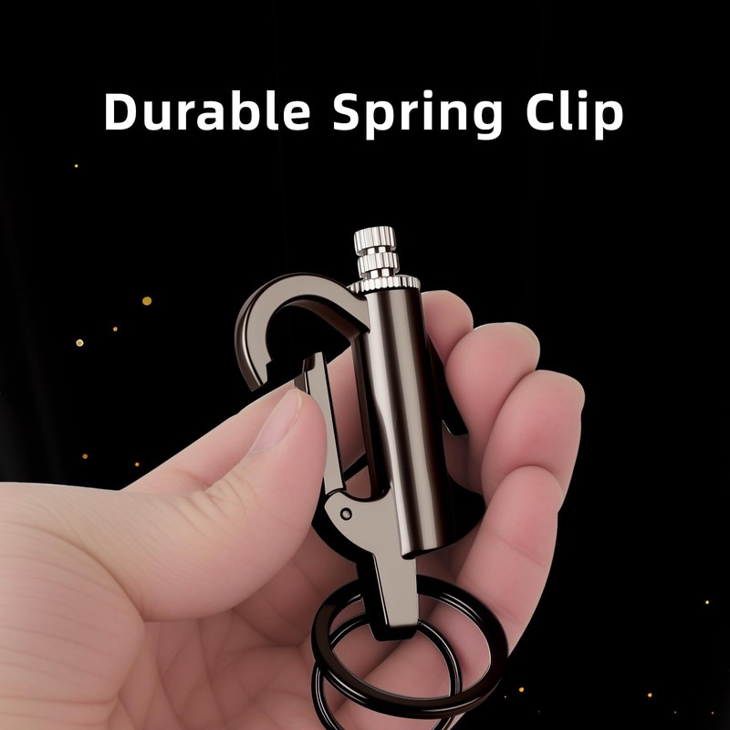 Metal Keychain Lighter With Multifunctional Bottle Opener, Permanent Match Infinity