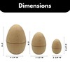 Paper Mache Nesting Easter Eggs, Easter Craft Egg Supplies DIY