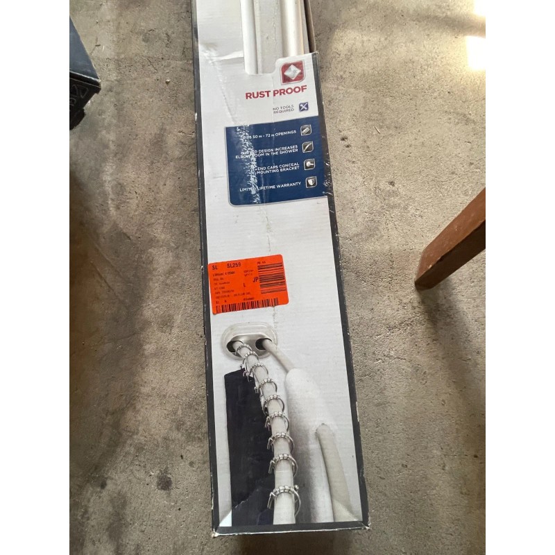 Glacier Bay #35644BNHD Adjustable Double Tension Curved Shower Rod in