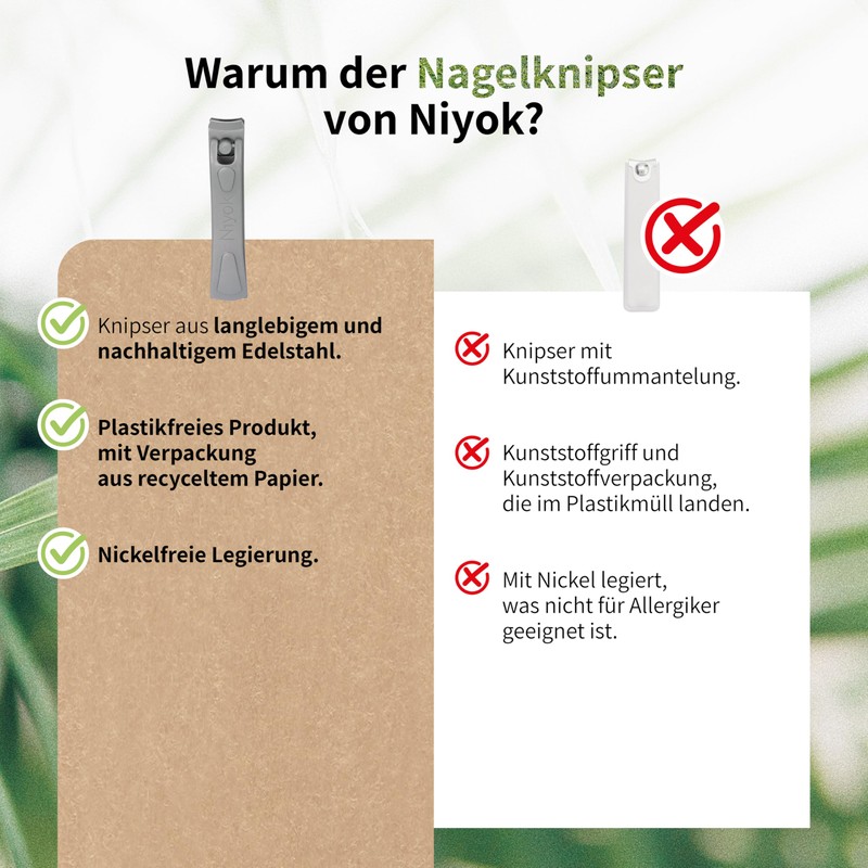 4058 NIY Niyok Nail Clippers Small Stainless Steel
