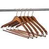Quality Hangers Wooden Hangers Beautiful Sturdy Suit Coat Hangers with