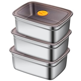 GIUOIDUO 20 PCS Food Storage Containers with Lids Airtight (10 Containers & 10 Lids)，stainless steel food containers leak proof storage box with lid Locking Food Storage Container freezer storage