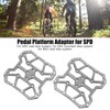 1 Pair Bicycle Clipless Pedal Converter Self Locking Disc Pedals