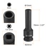 sourcing map 12-Point Deep Impact Socket 1/2 Inch Drive 8mm
