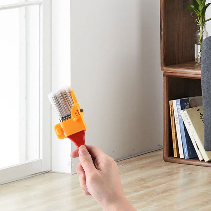 5pcs Edge Painting Brush Durable Compact Light Trim Paintbrush for