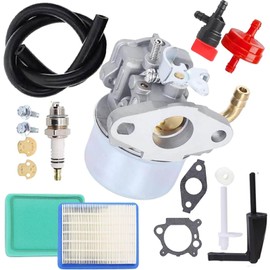 Ewillownm Compatible with 215369 Carburetor for Briggs Stratton 696065 215434 697422 214706 214706T 798654 792970 12211 Intek 190 Engine 850 Series 6.75 OHV Engine Suitable for John DeDe. fits ere 020382