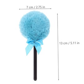 Baluue 3pcs Powder Puff for Makeup Application Reusable and Washable Cosmetic Tool Soft Handles for Foundation Blush and Loose Powder Grey