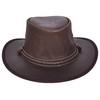 Real Leather Australian Bush Hat Outback Traveller Cowboy Style HL3341