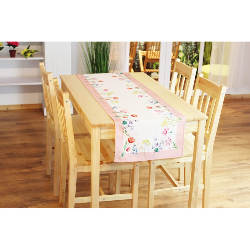 Kamaca Table Runner Flower Meadow High-Quality Print Motif Eyecatcher in