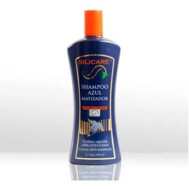 Shampoo silicare azul matizador en botella de 400mL por 1 unidad