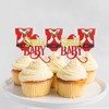 Keaziu Paquete de 24 decoraciones para cupcakes de Papá Noel,