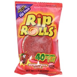 Rip Rolls 24 Count Strawberry, 1.4 Ounce (Pack of 24)