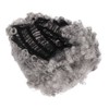 Curly Gray Short Afro Wig Synthetic Hairstyles Grey Black Short