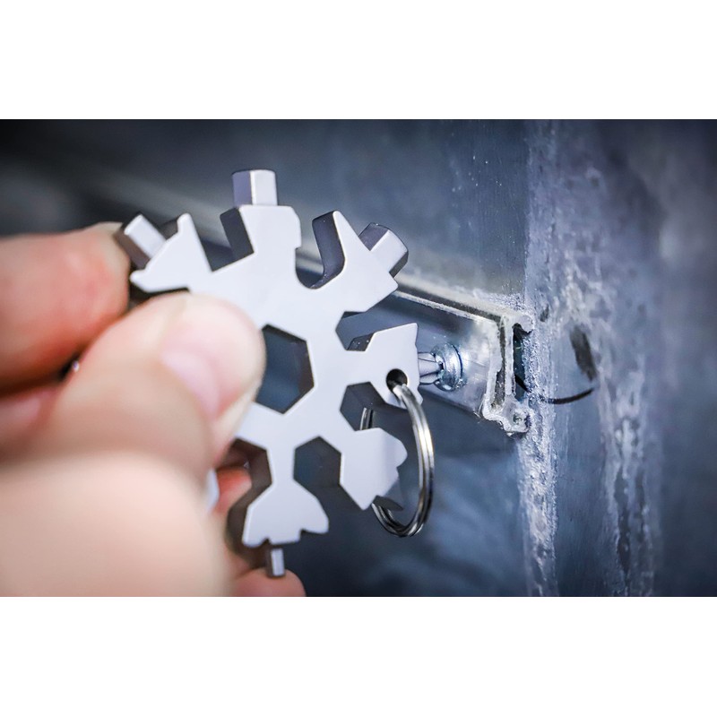 BGS Diy 85880 | Multifunctional Tool | Snowflake | 18-in-1