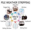 Self-Adhesive Pile Weather Stripping Seal for Sliding Windows and Door
